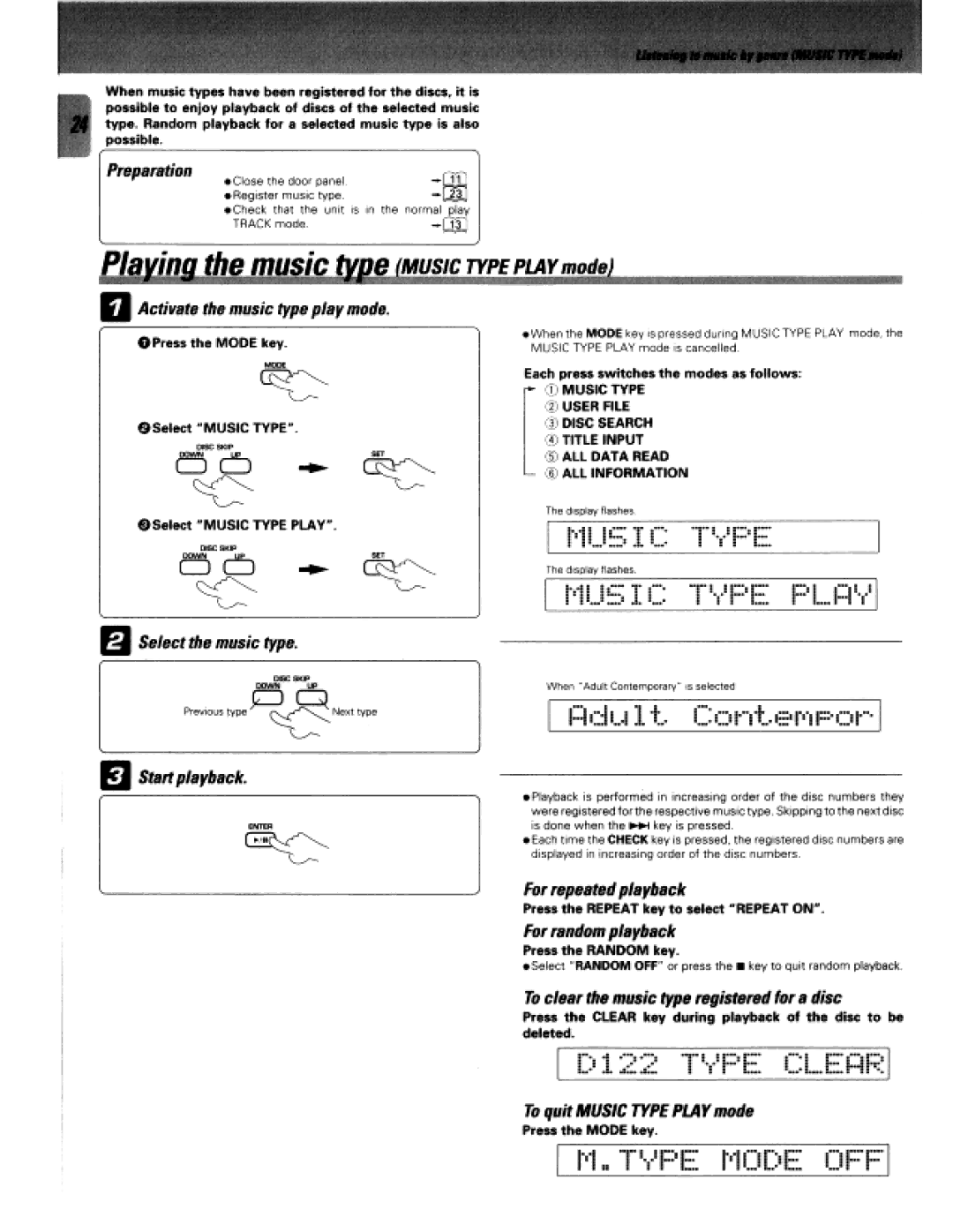 Kenwood DPF-J5030, CD-424M manual 