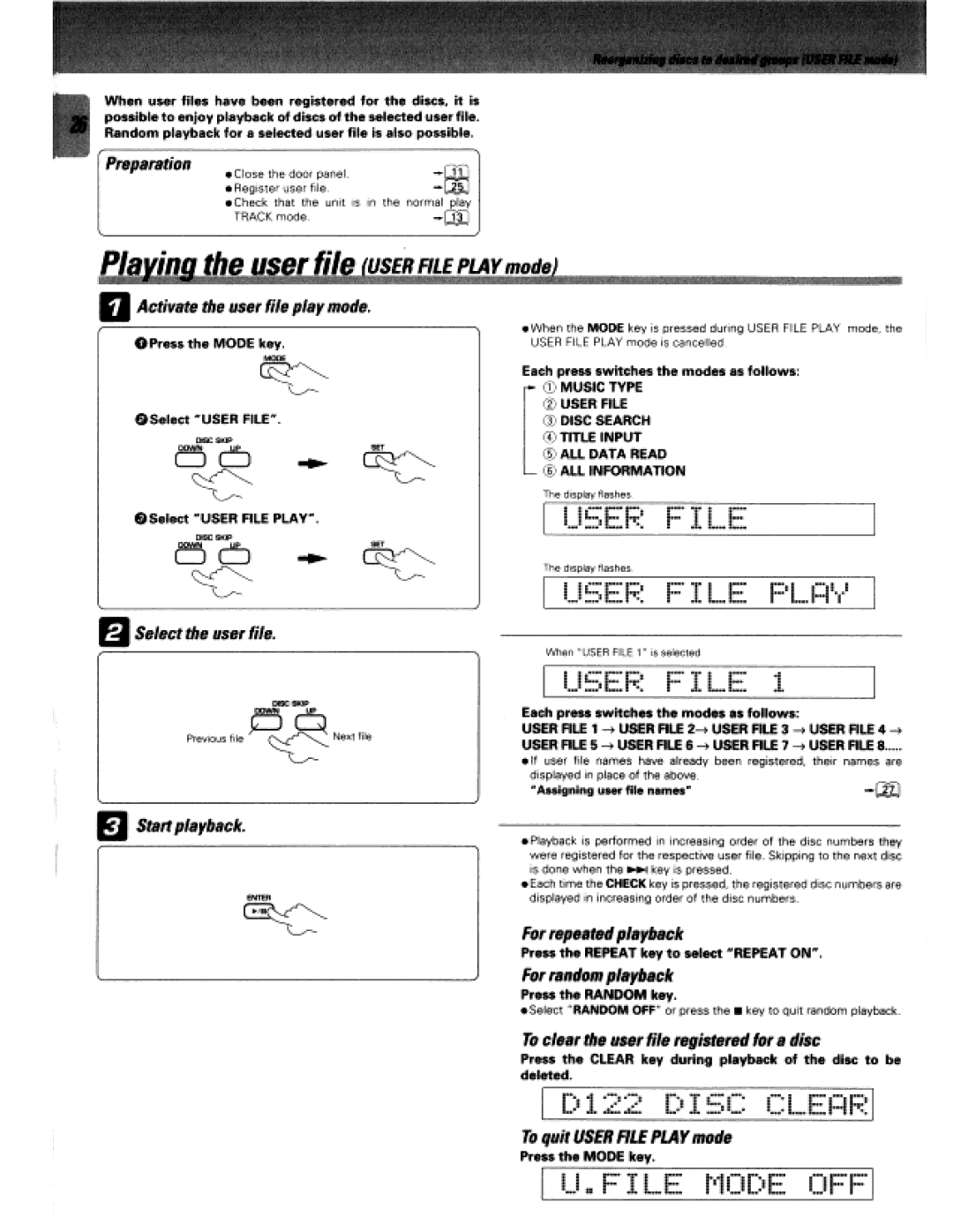 Kenwood DPF-J5030, CD-424M manual 