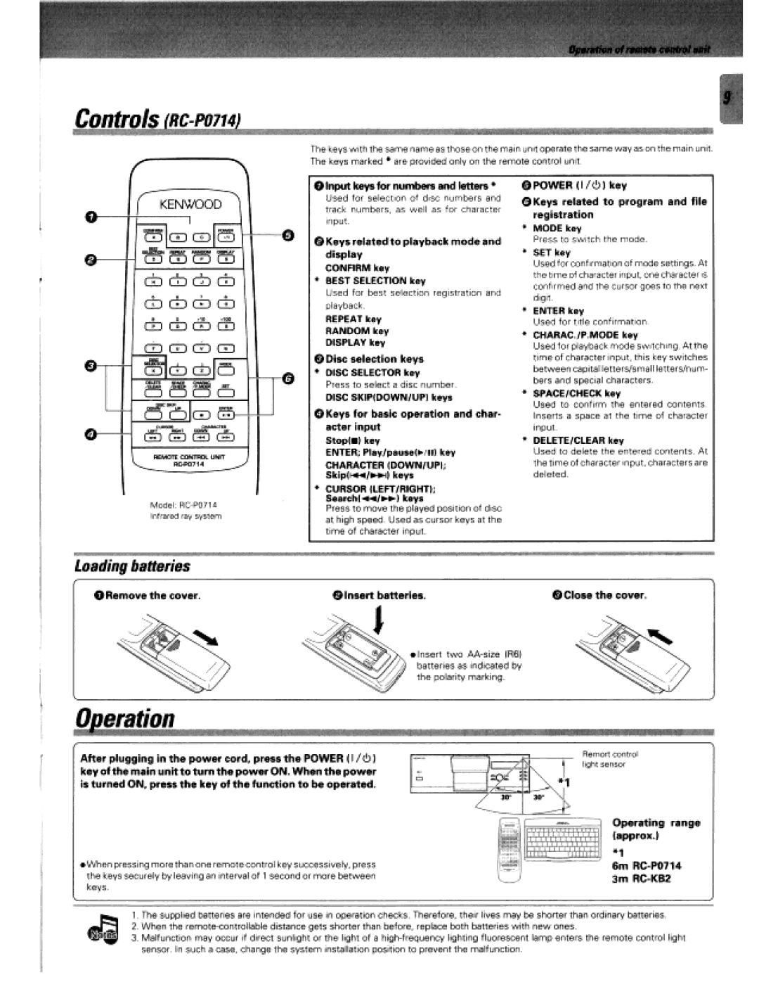 Kenwood CD-424M, DPF-J5030 manual 