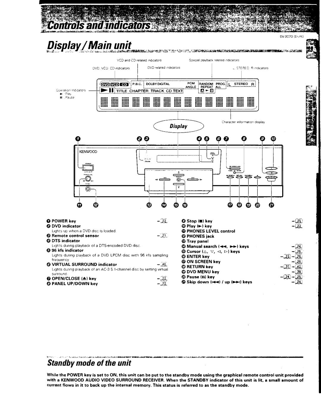 Kenwood DVD VCR Combo, DV-2070, 129 manual 