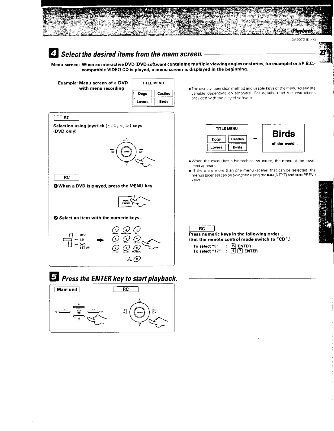 Kenwood 129, DV-2070, DVD VCR Combo manual 