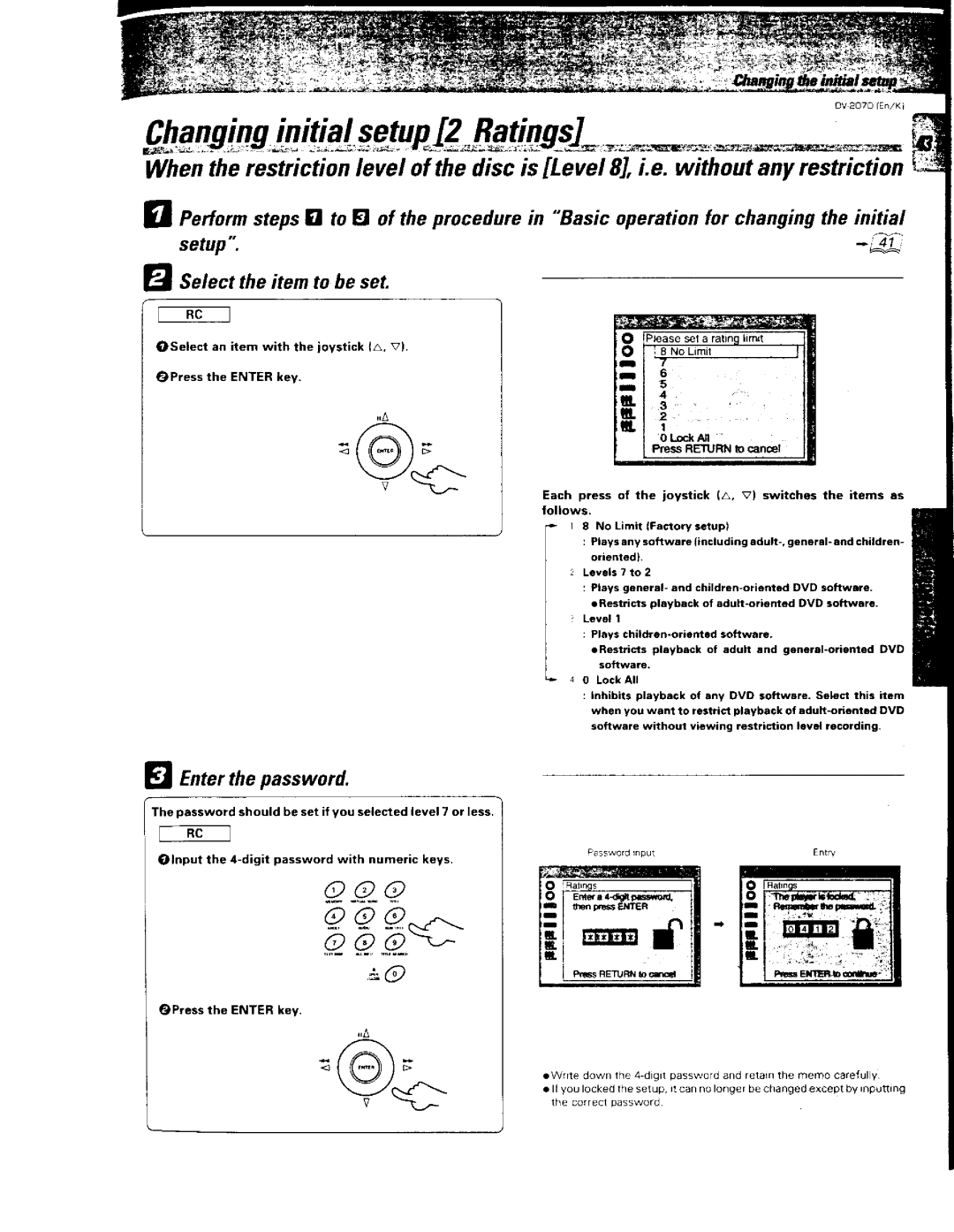Kenwood DVD VCR Combo, DV-2070, 129 manual 