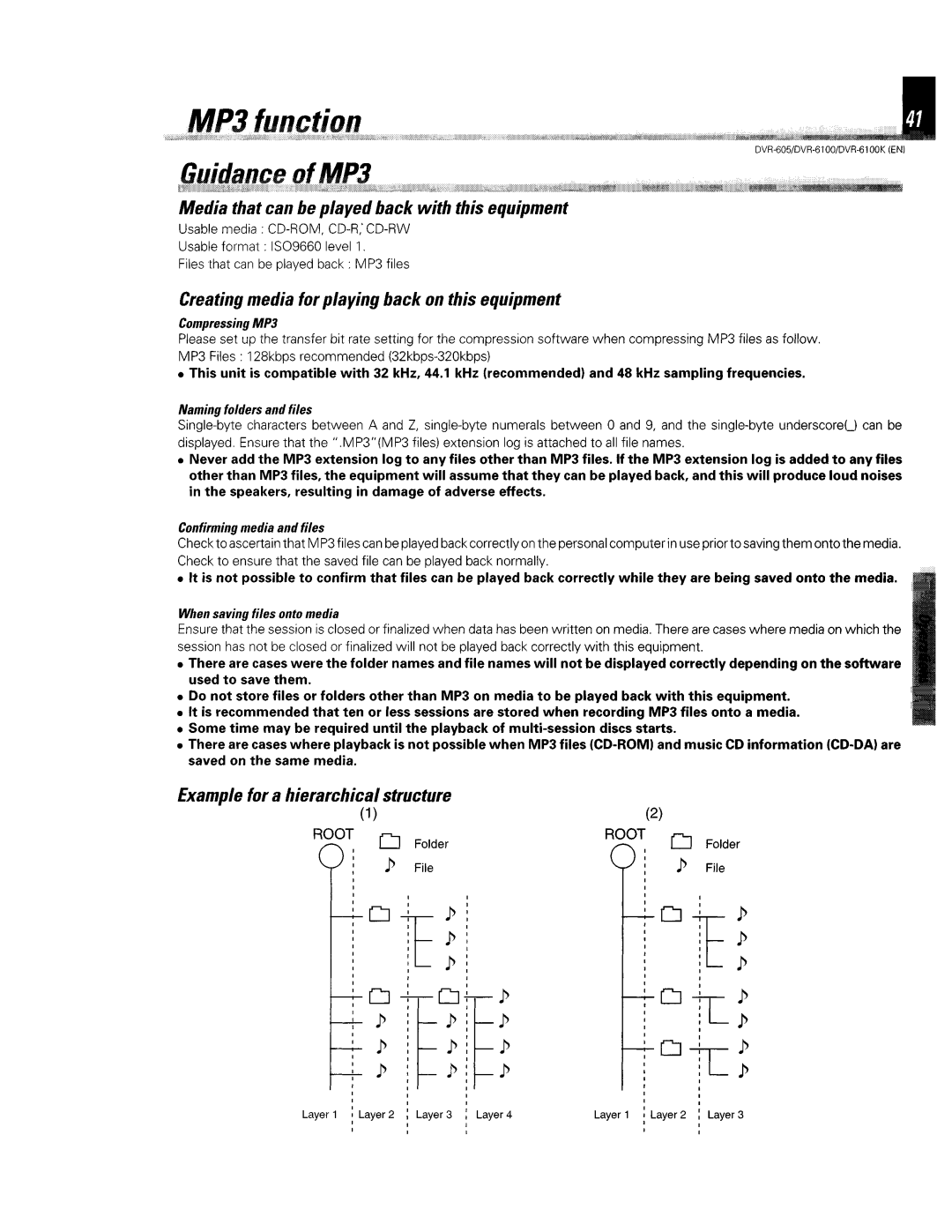 Kenwood DVR-6100K instruction manual 