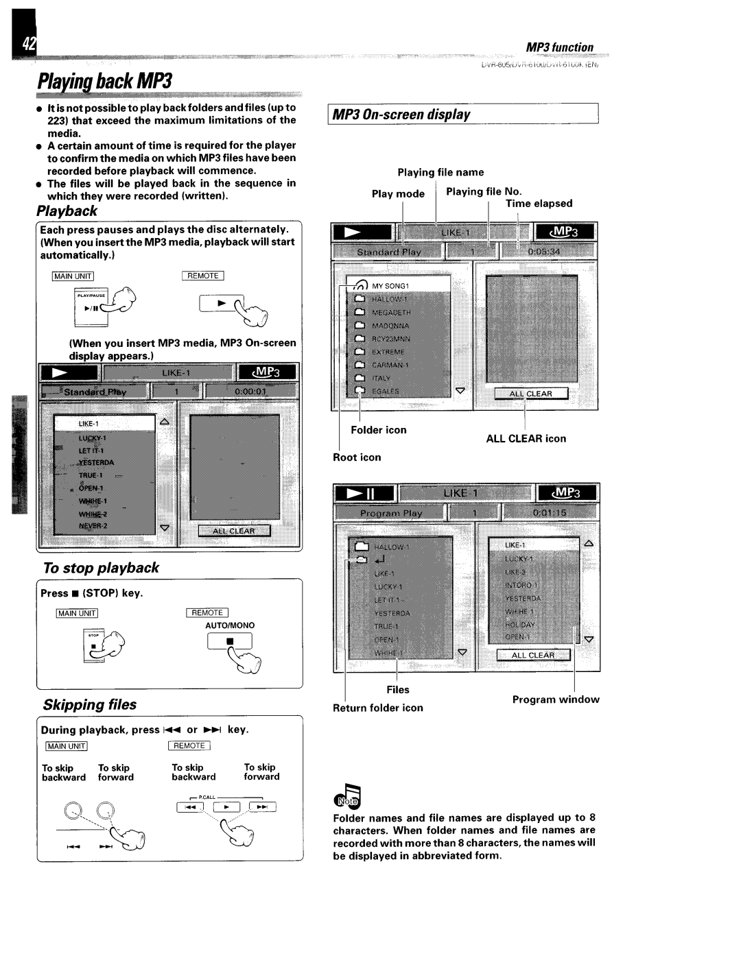 Kenwood DVR-6100K instruction manual 