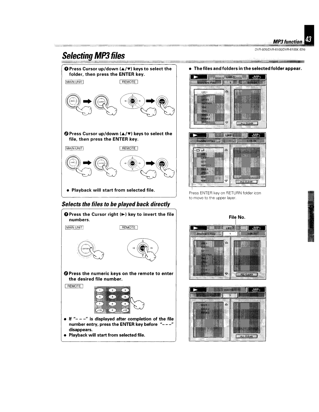 Kenwood DVR-6100K instruction manual 