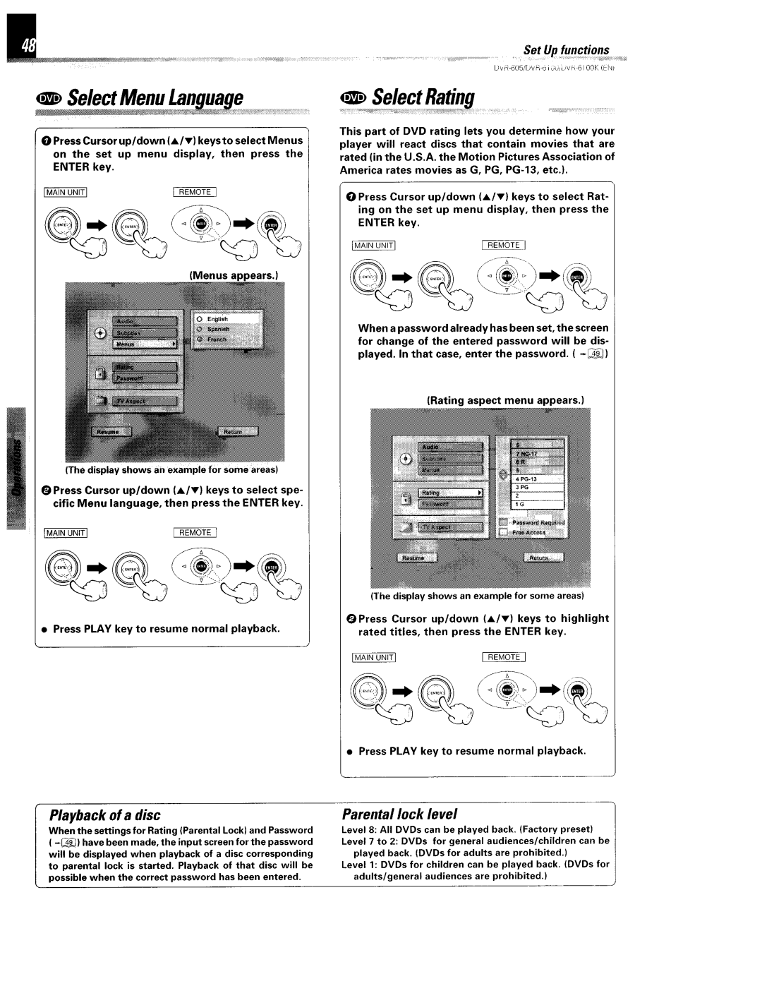 Kenwood DVR-6100K instruction manual 