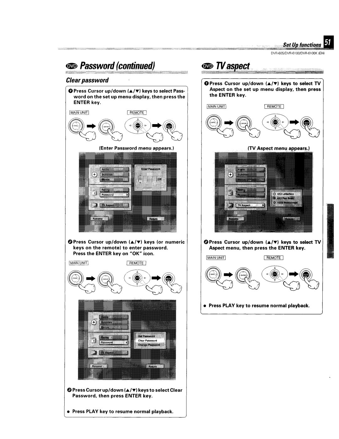 Kenwood DVR-6100K instruction manual 