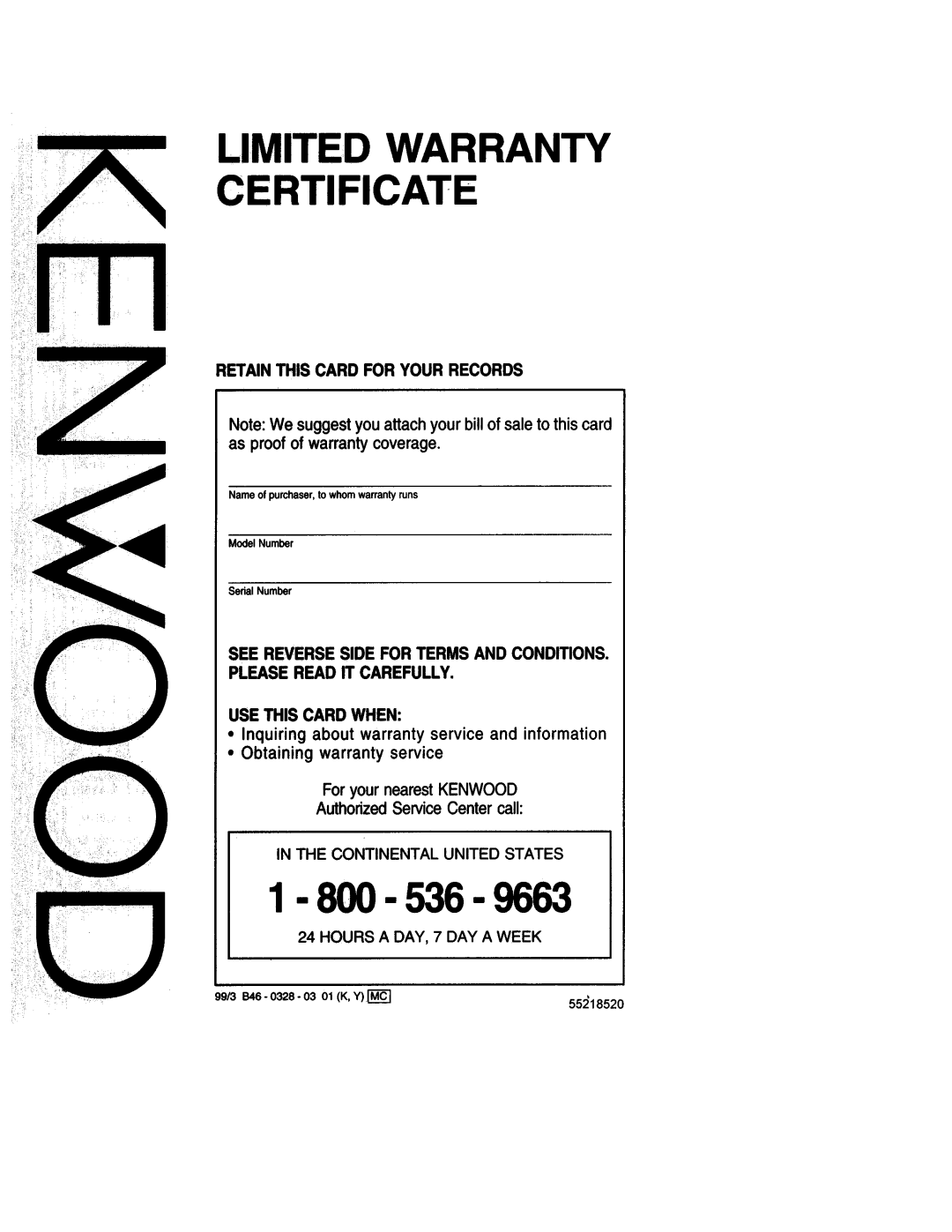 Kenwood DVR-6100K instruction manual 