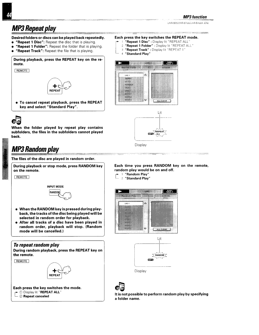 Kenwood DVR-6100K instruction manual 