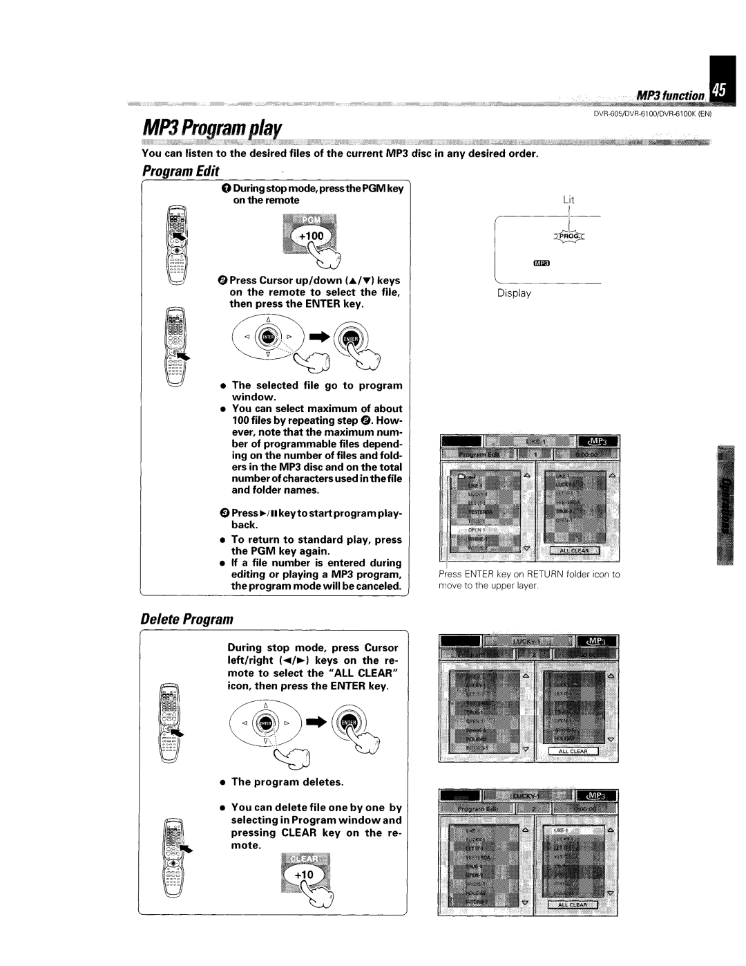 Kenwood DVR-6100K instruction manual 