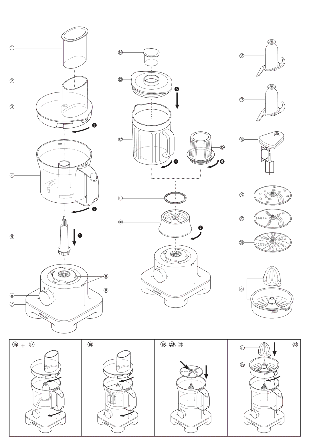 Kenwood FP260 Series manual 