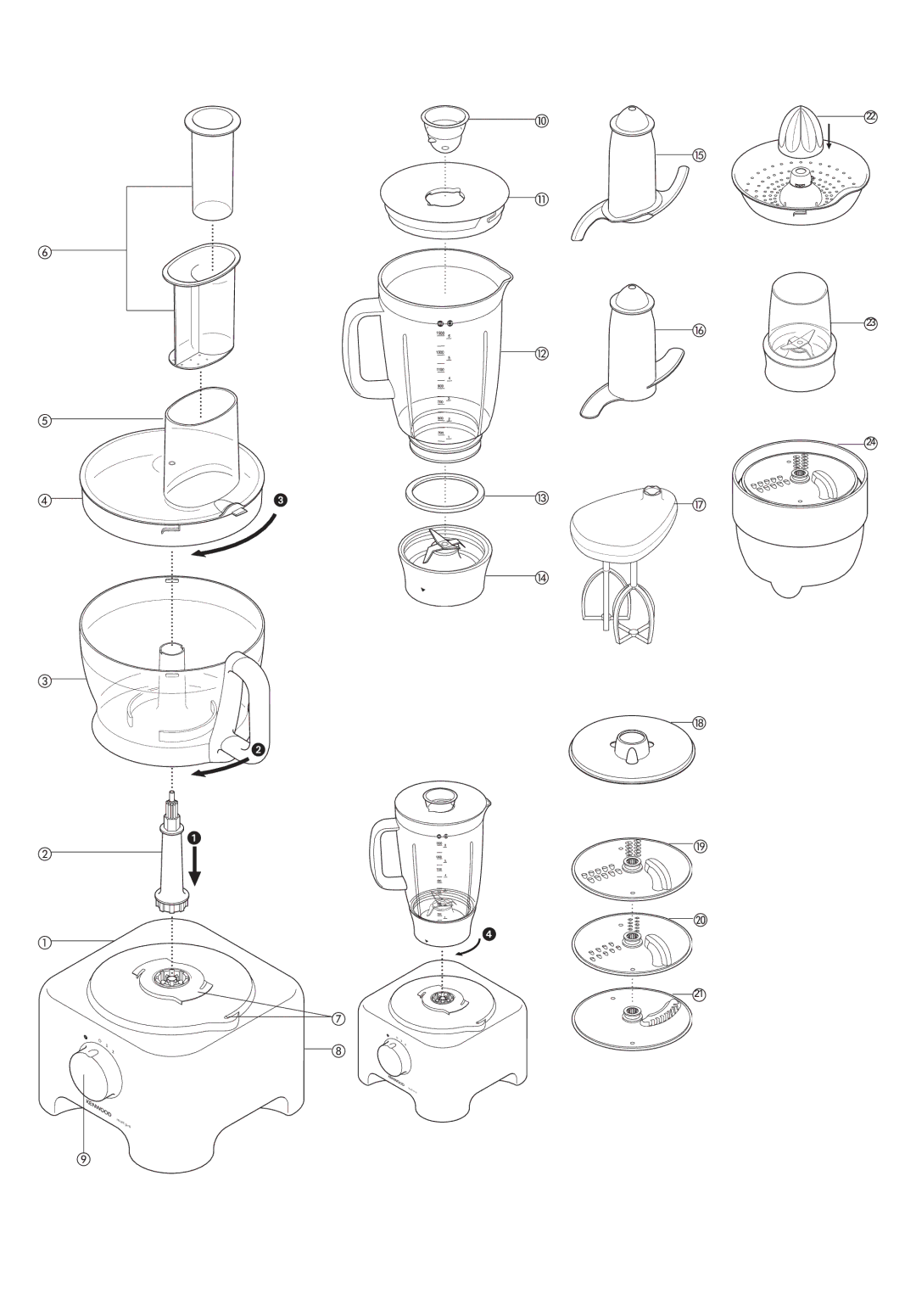 Kenwood FP710 series FP720 series manual Pro 