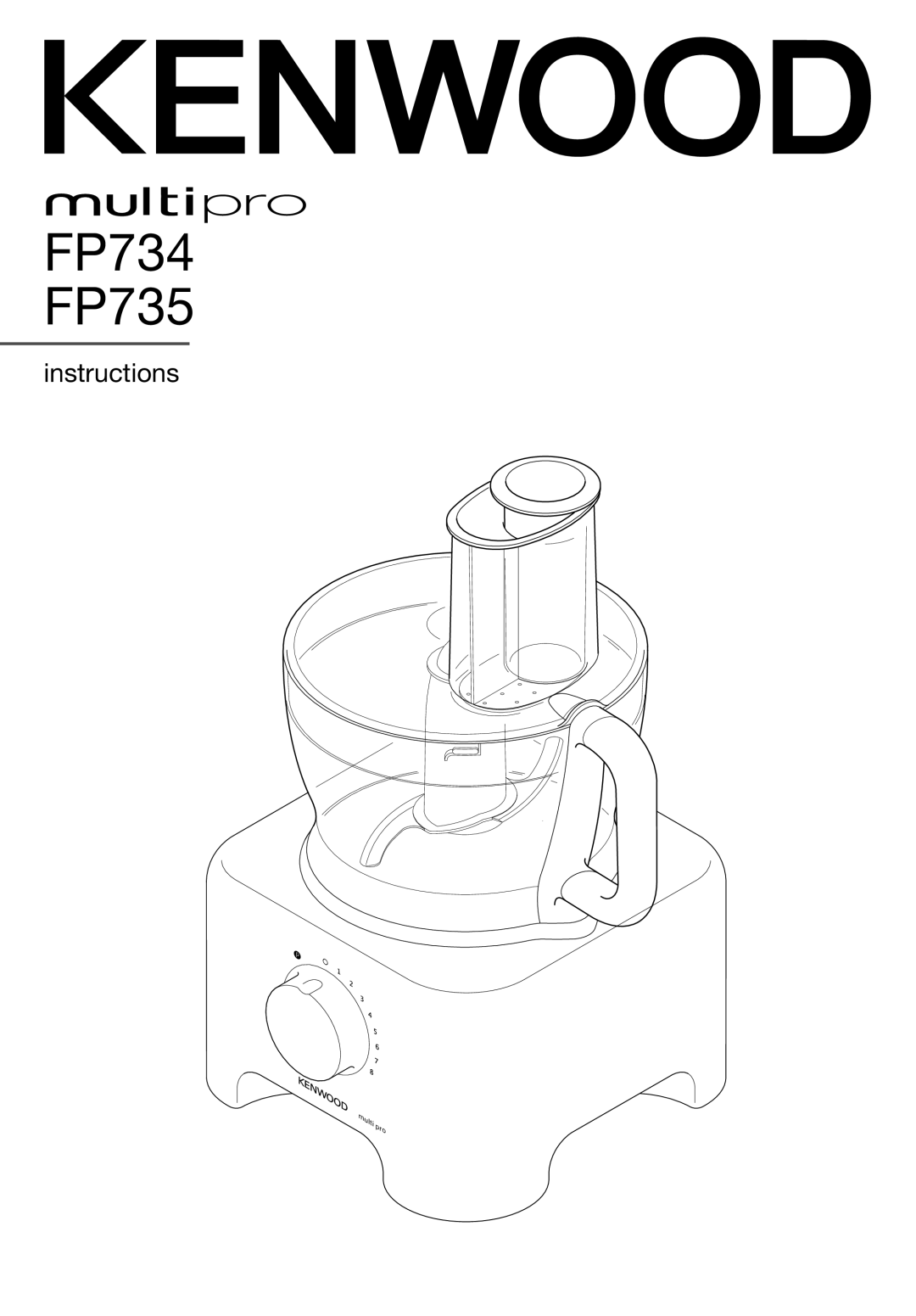 Kenwood manual FP734 FP735 