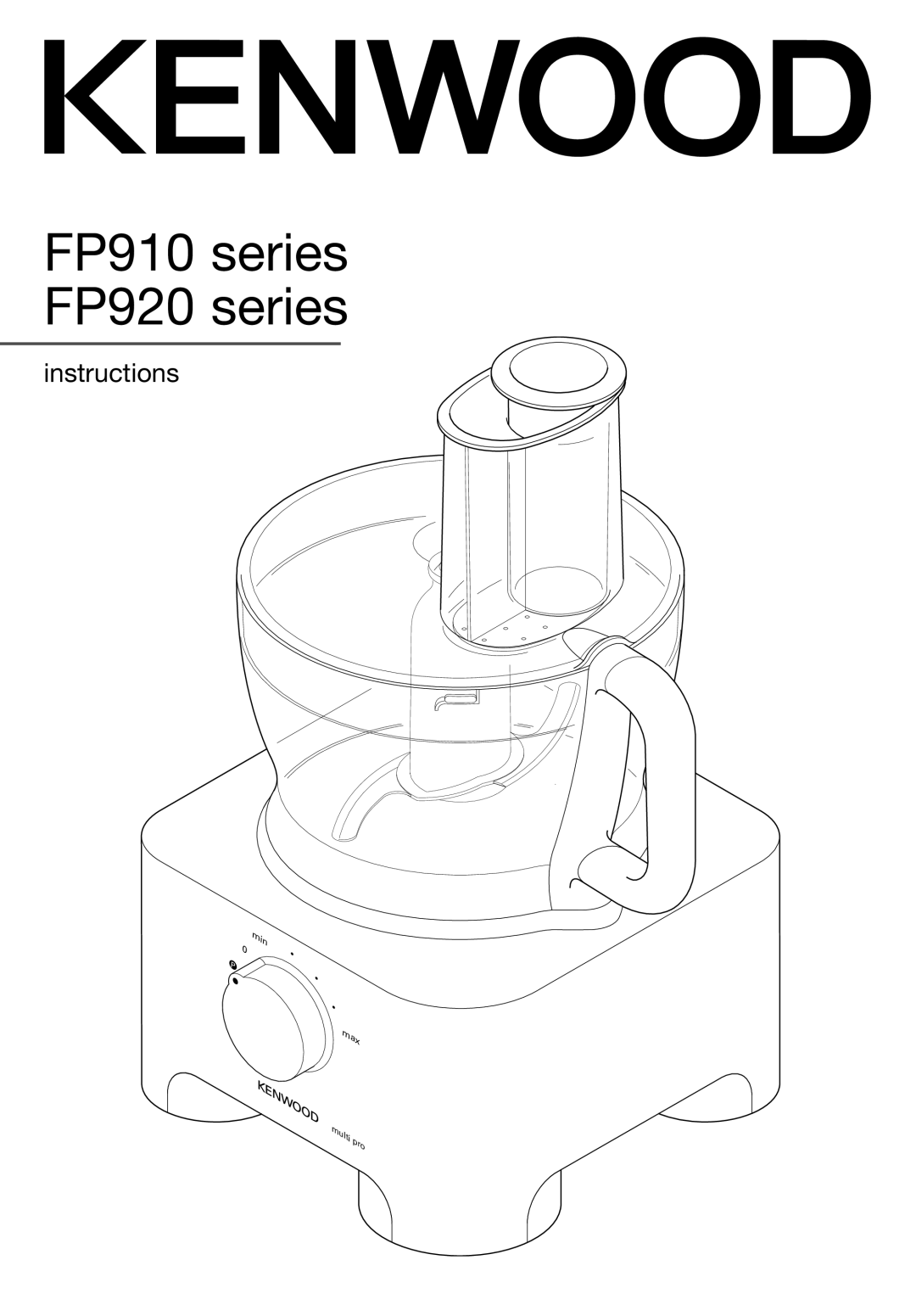 Kenwood manual FP910 series FP920 series 