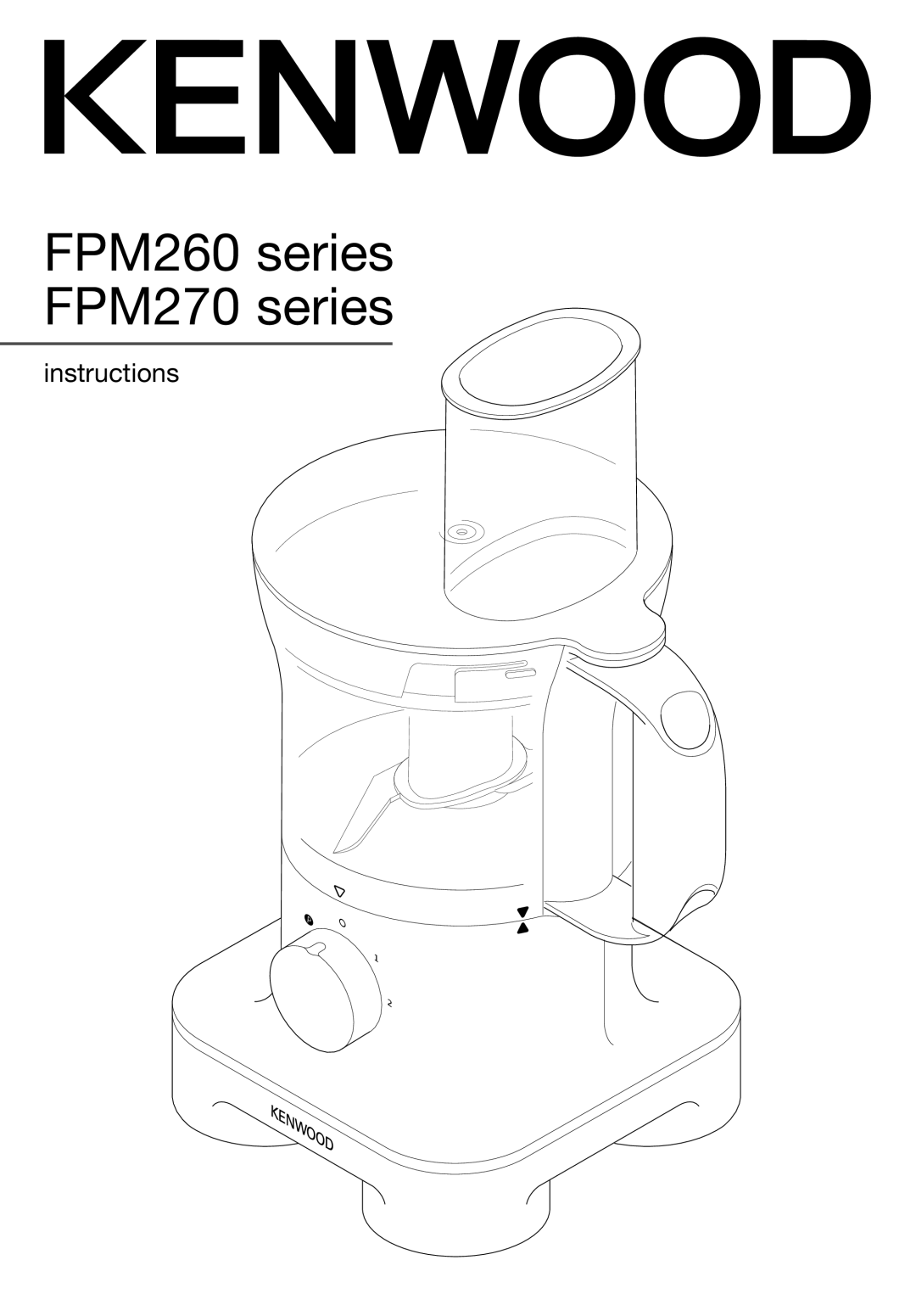 Kenwood manual FPM260 series FPM270 series 