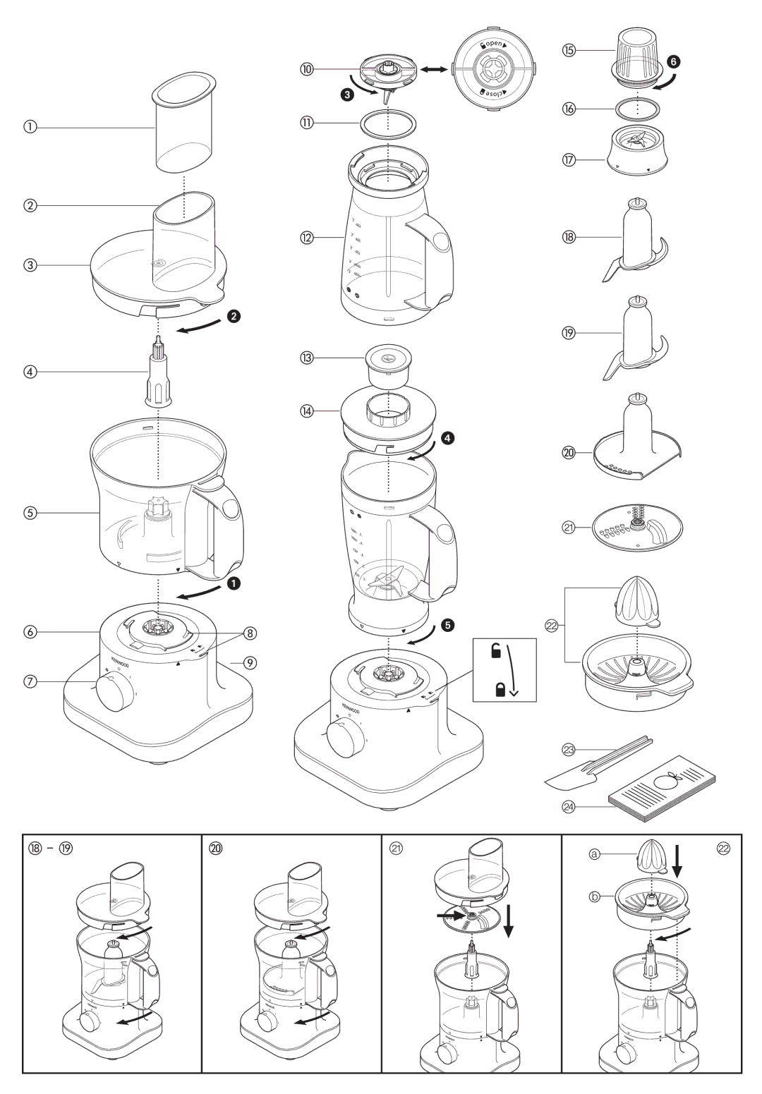 Kenwood FPP230 series, FPP210 series, FPP220 series manual 