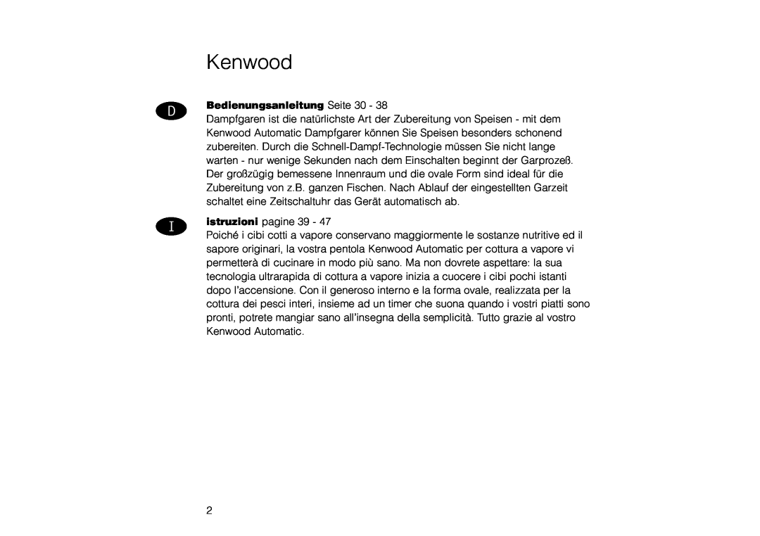 Kenwood FS260 manual Bedienungsanleitung Seite 30, Kenwood 