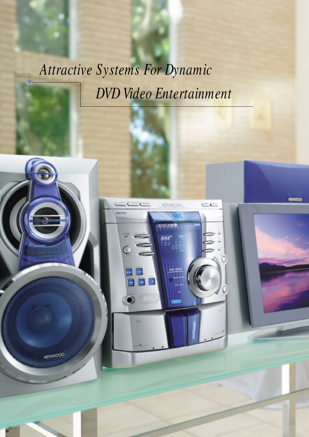 Kenwood HM-982RW, HM-DV7, HM-383MD manual Attractive Systems For Dynamic DVD Video Entertainment 