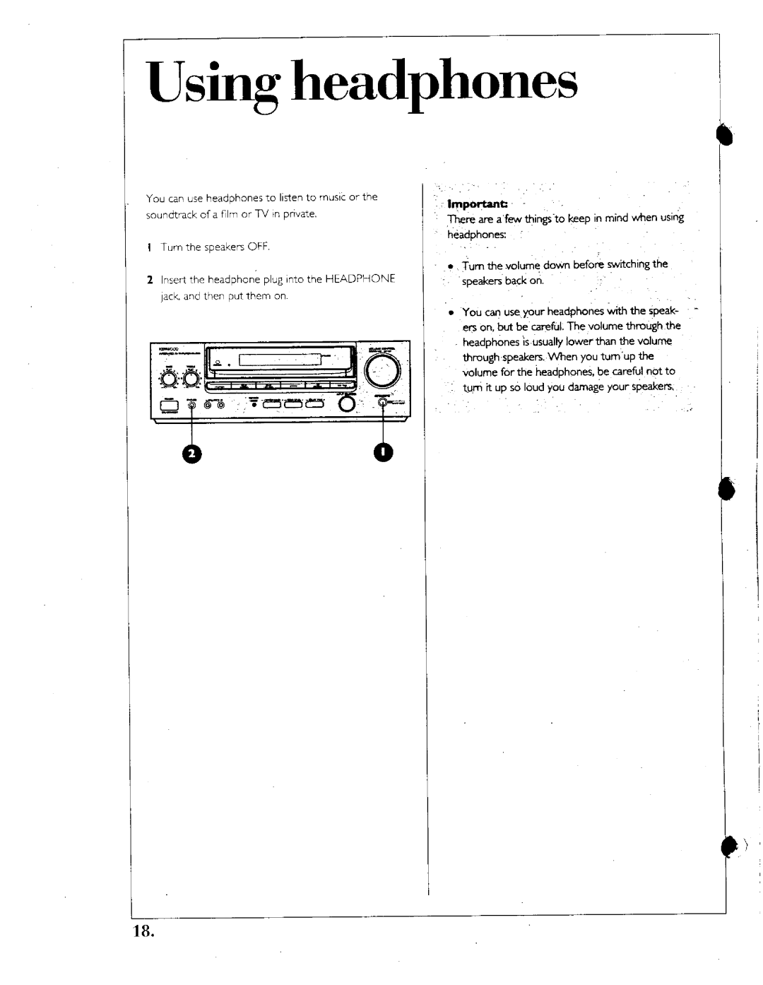 Kenwood Home Theater System, 201, 1050 AV manual 