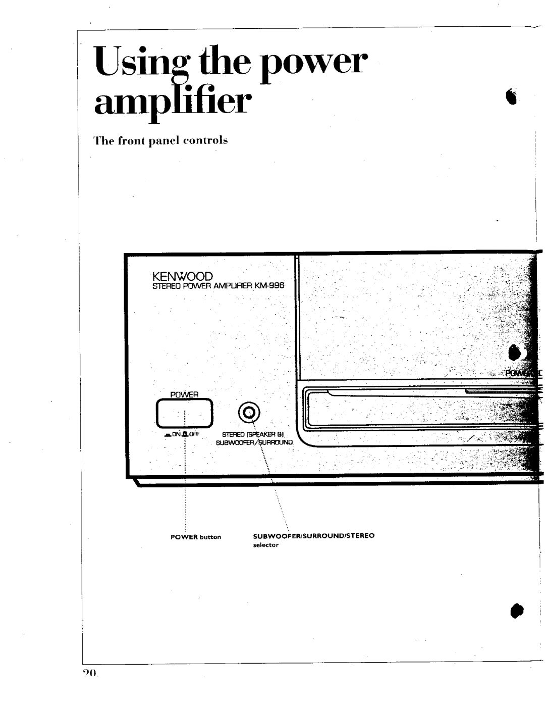 Kenwood 1050 AV, Home Theater System, 201 manual 