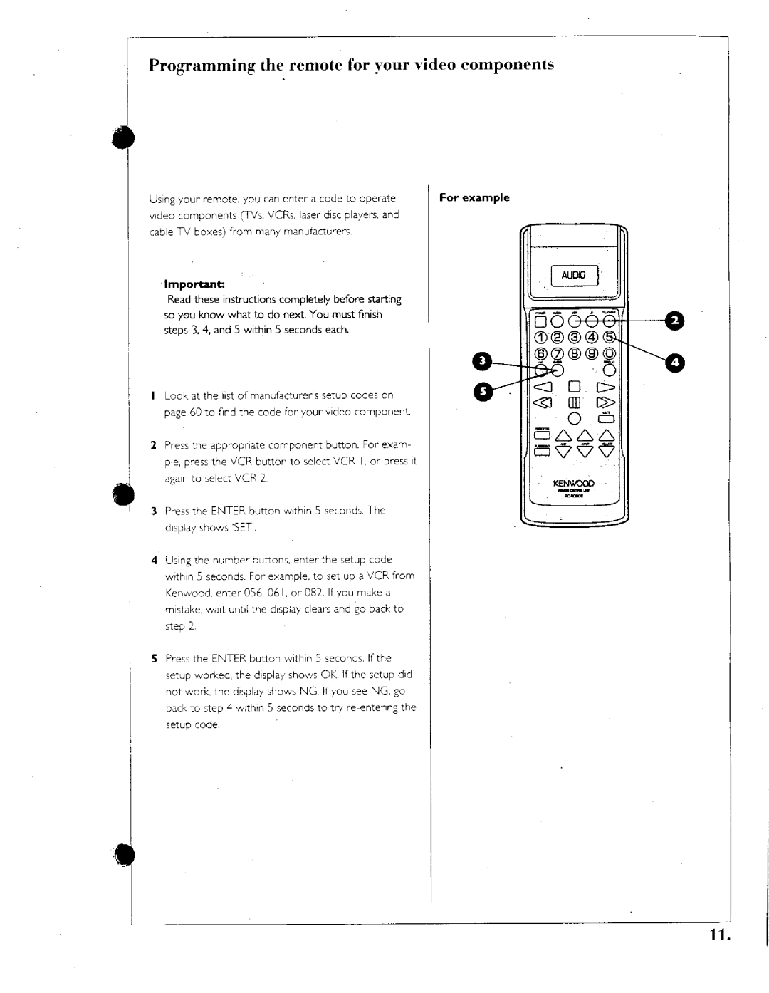 Kenwood 1050 AV, Home Theater System, 201 manual 