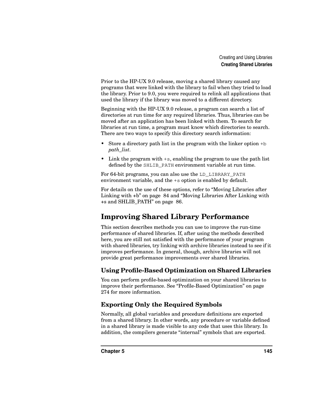 Kenwood HP 9000 manual Improving Shared Library Performance, Using Proﬁle-Based Optimization on Shared Libraries 