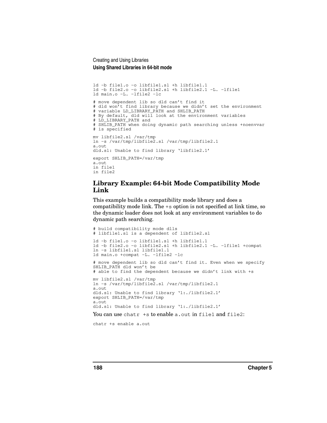 Kenwood HP 9000 manual Library Example 64-bit Mode Compatibility Mode Link, 188 