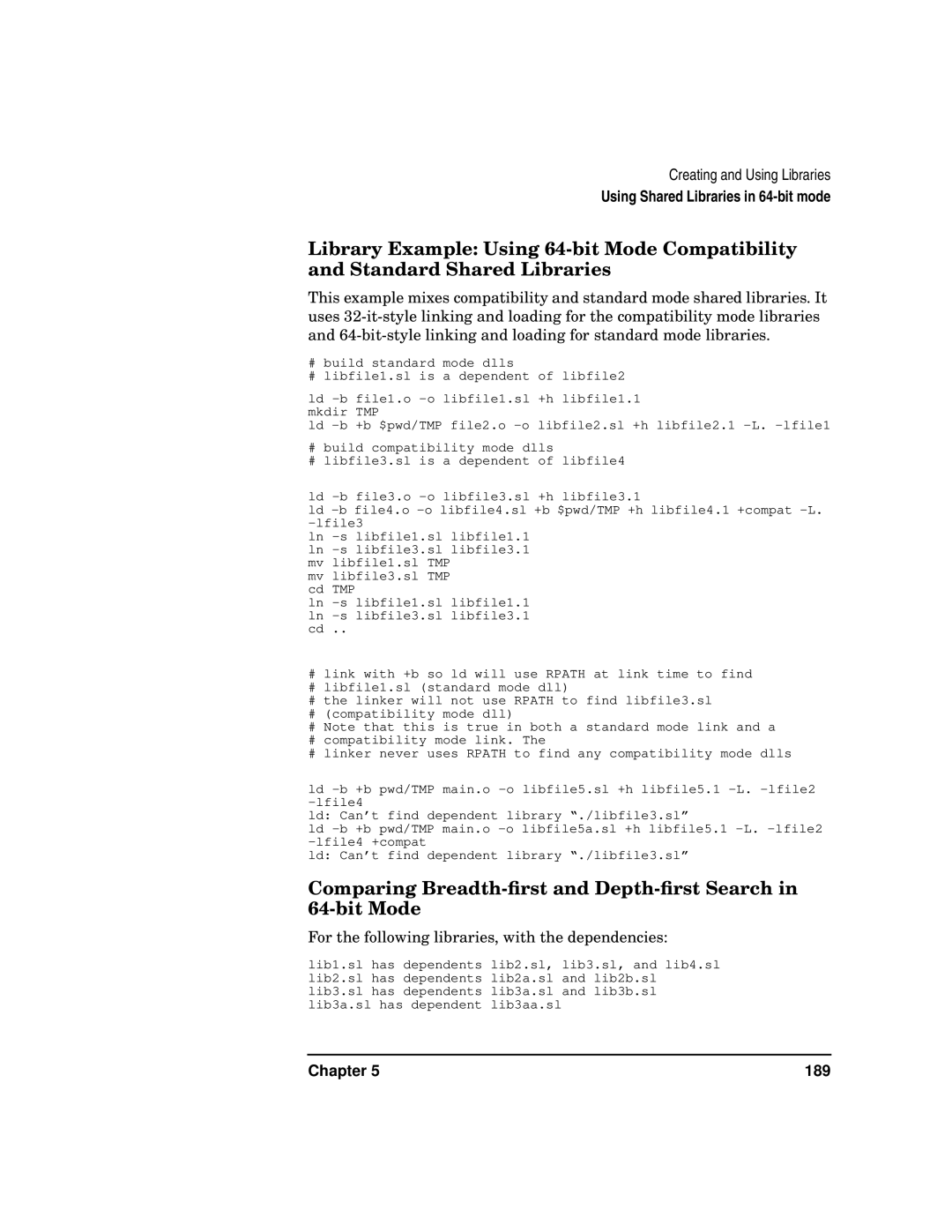 Kenwood HP 9000 manual Comparing Breadth-ﬁrst and Depth-ﬁrst Search in 64-bit Mode 