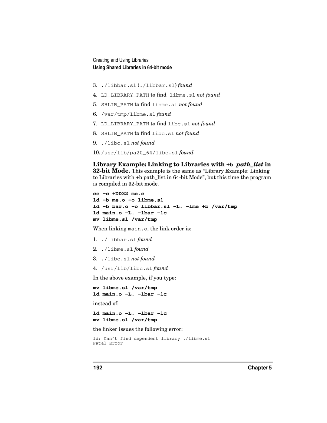 Kenwood HP 9000 manual Library Example Linking to Libraries with +b pathlist, 192 