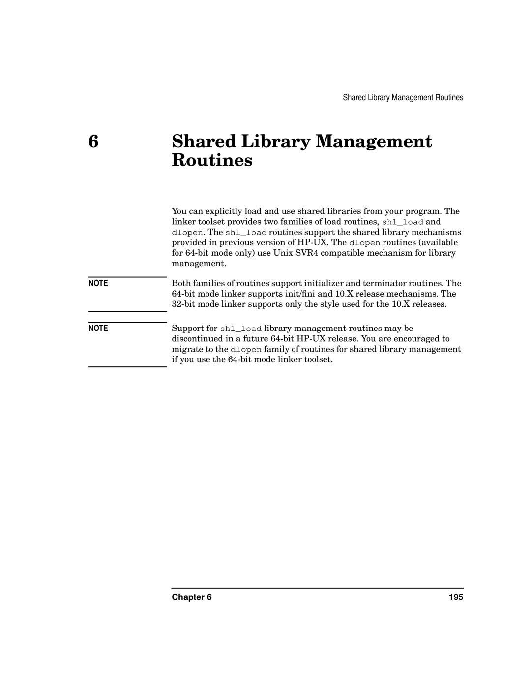 Kenwood HP 9000 manual Shared Library Management Routines 