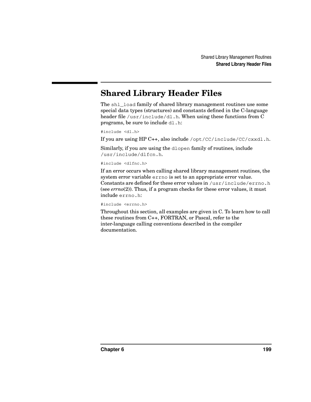 Kenwood HP 9000 manual Shared Library Header Files 