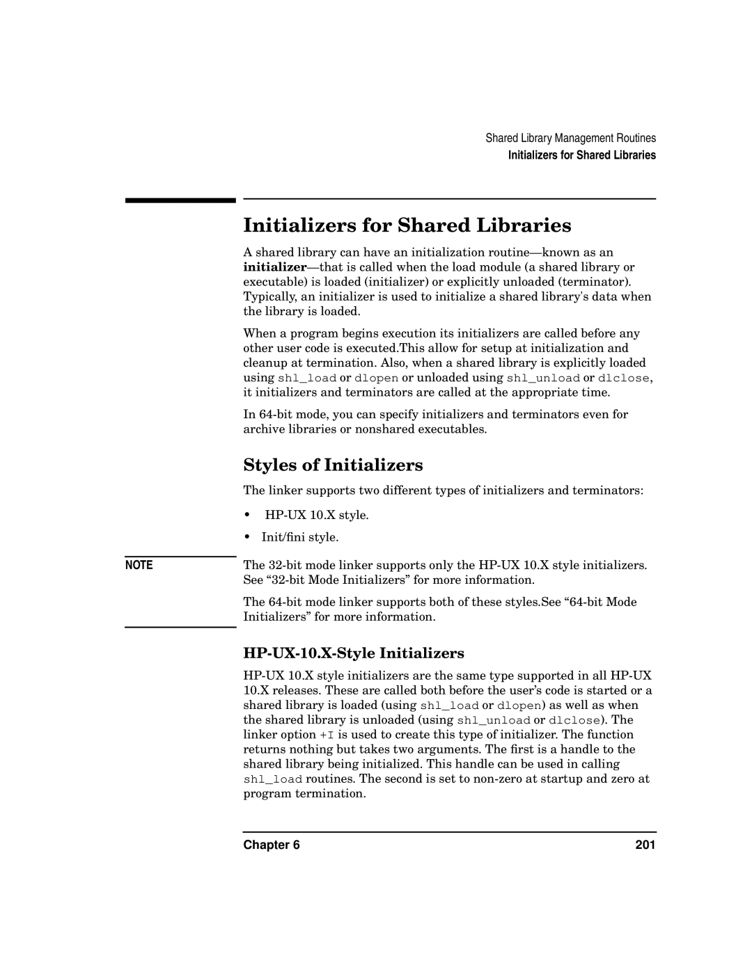 Kenwood HP 9000 manual Initializers for Shared Libraries, Styles of Initializers, HP-UX-10.X-Style Initializers 