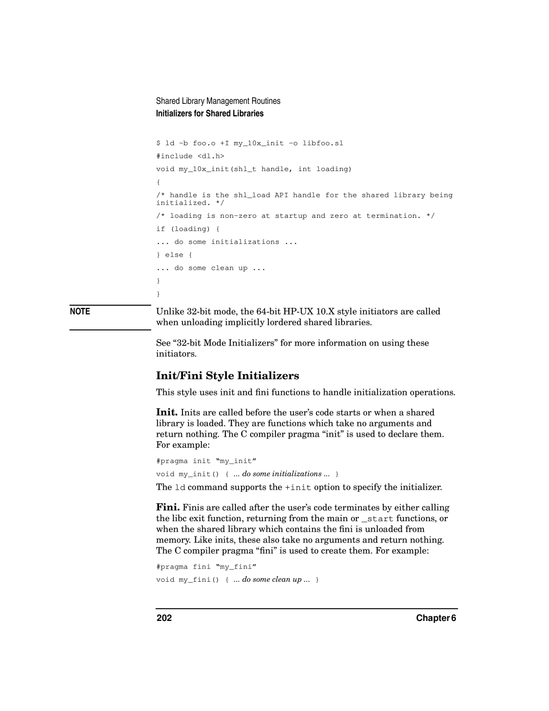 Kenwood HP 9000 manual Init/Fini Style Initializers, 202 