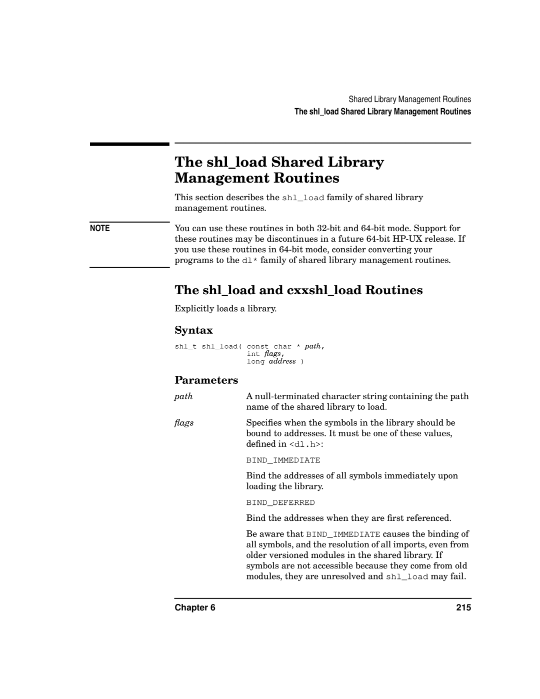 Kenwood HP 9000 manual Shlload Shared Library Management Routines, Shlload and cxxshlload Routines, Syntax 