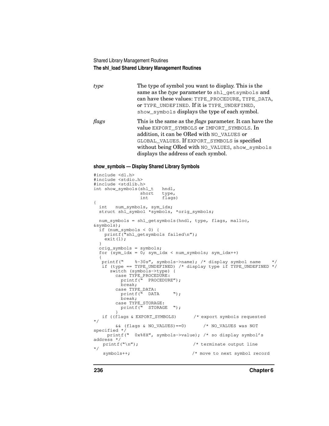 Kenwood HP 9000 manual Showsymbols Display Shared Library Symbols, 236 