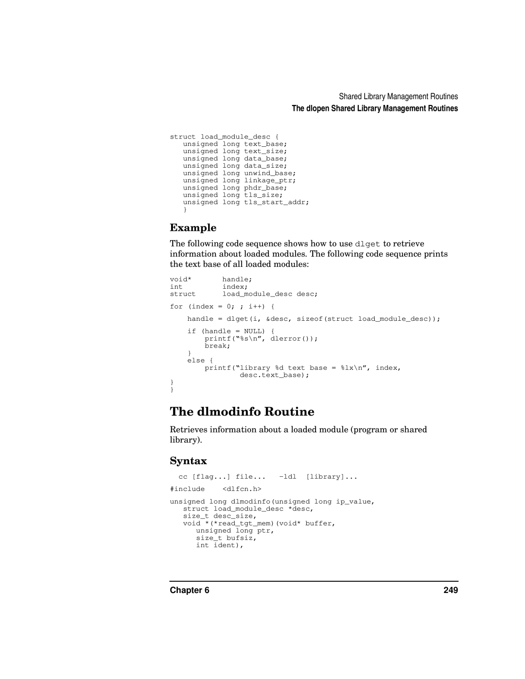 Kenwood HP 9000 manual Dlmodinfo Routine 