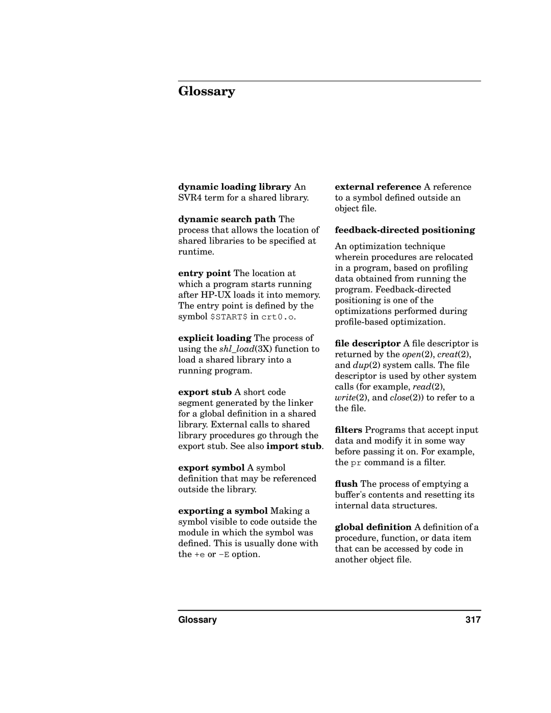 Kenwood HP 9000 manual Glossary 317 