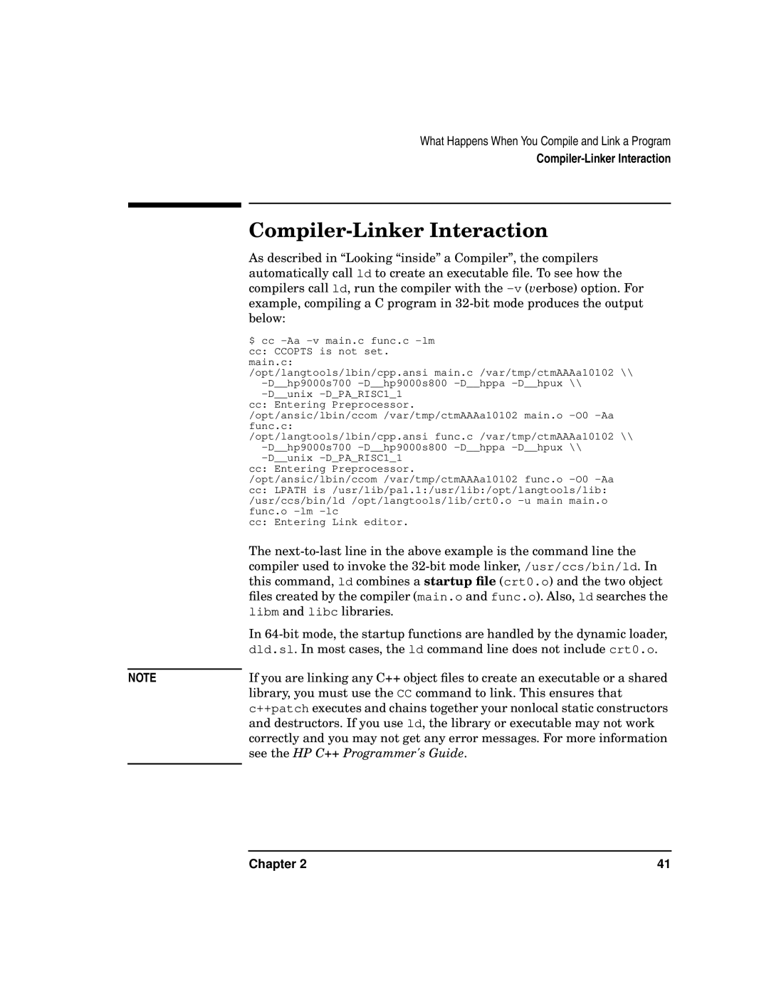 Kenwood HP 9000 manual Compiler-Linker Interaction 