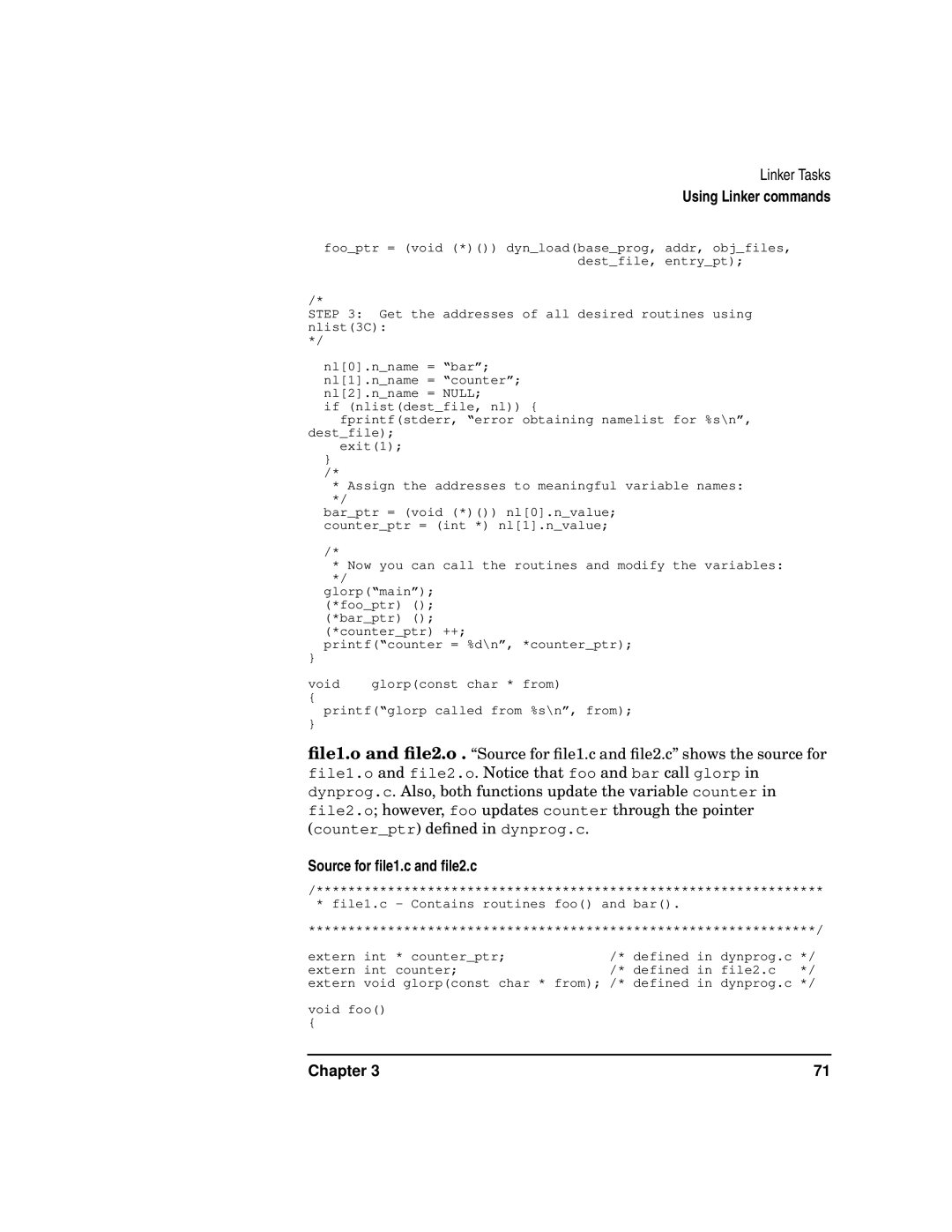 Kenwood HP 9000 manual Source for ﬁle1.c and ﬁle2.c 