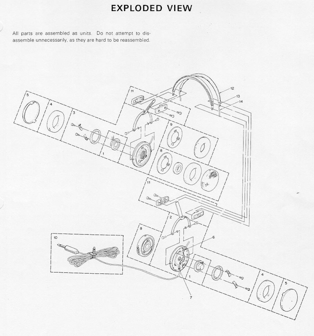 Kenwood HS-5 manual 