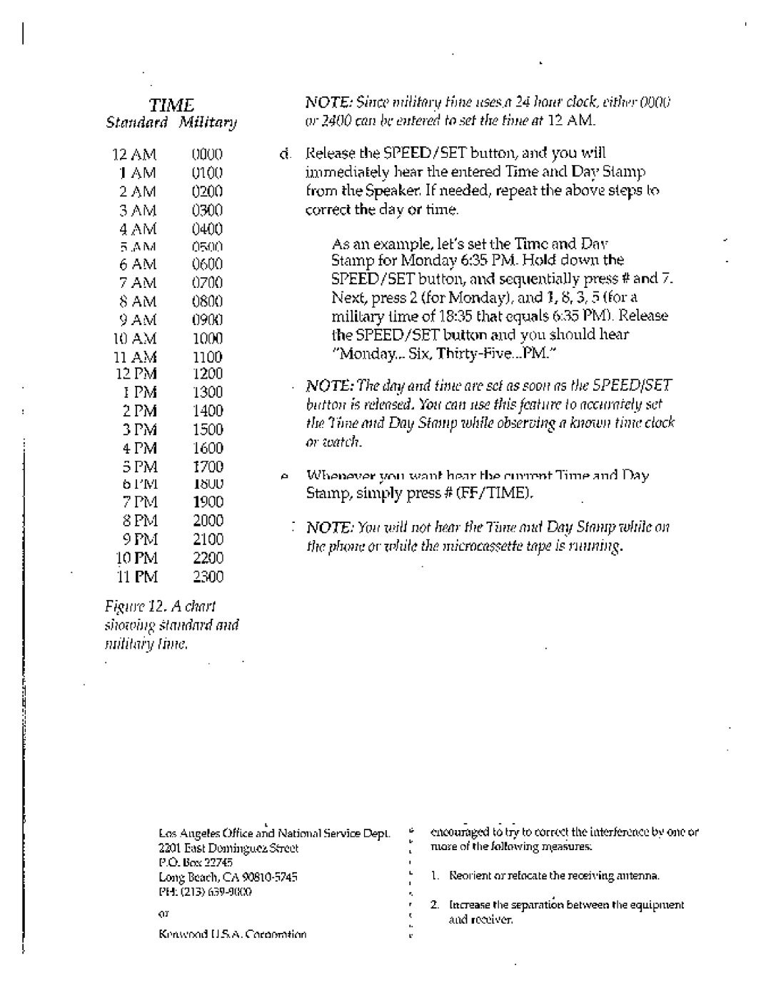 Kenwood 6, IS-M20, Answering Machine manual 