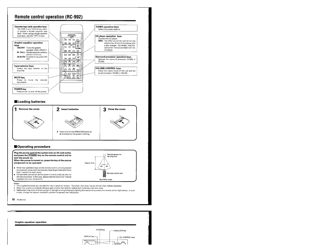 Kenwood KA-892 manual 