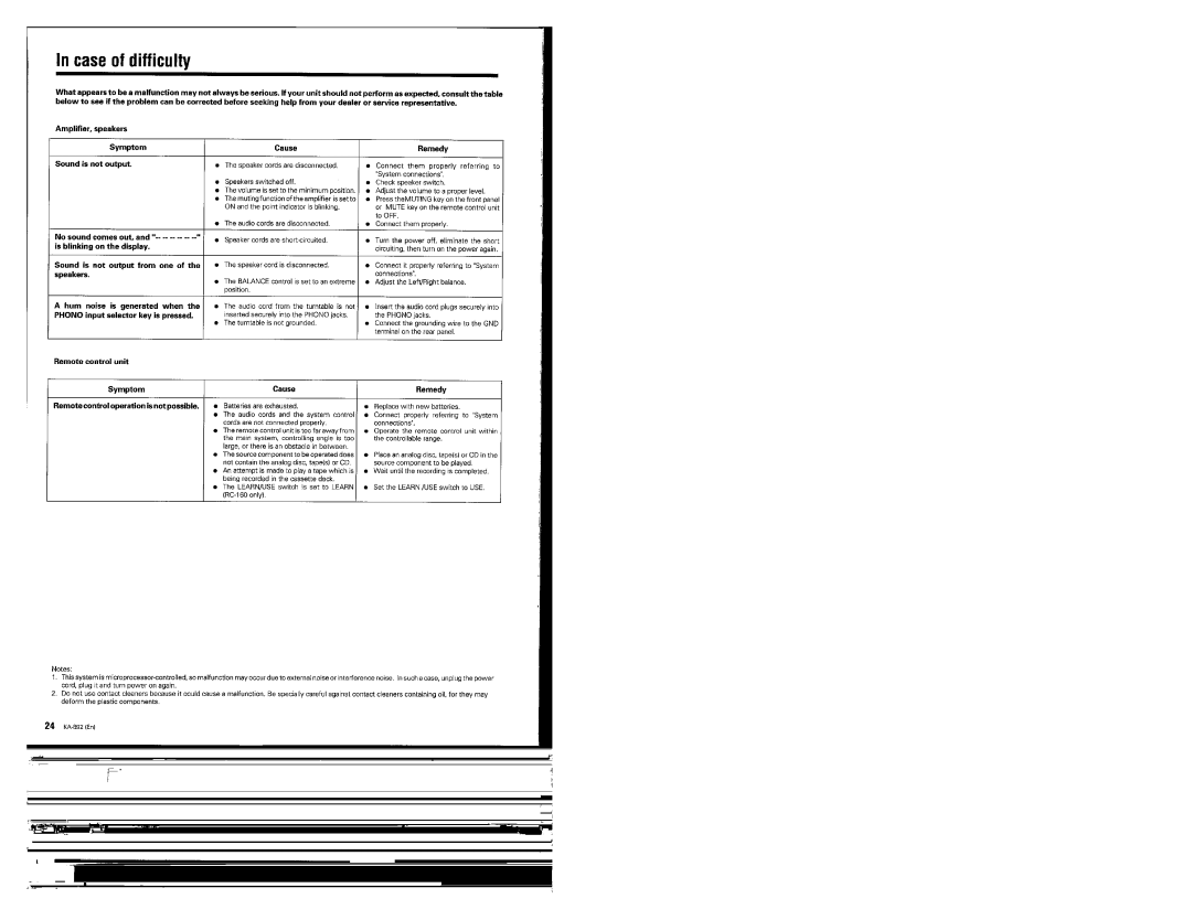 Kenwood KA-892 manual 