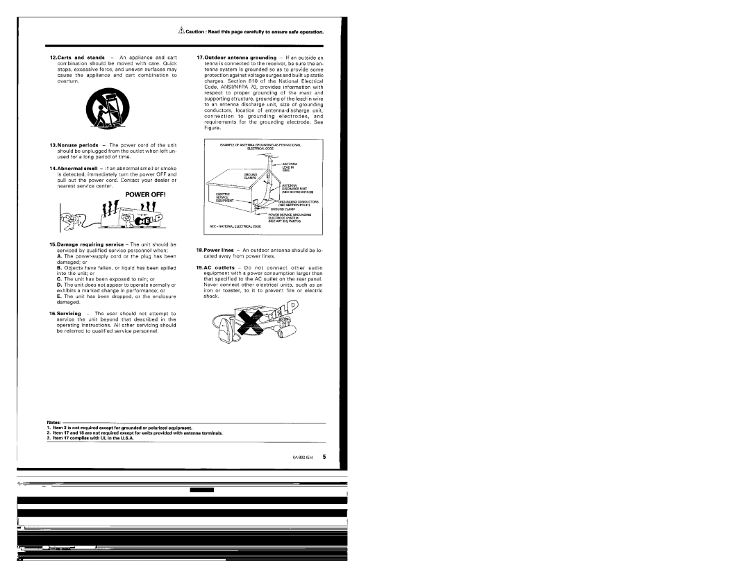 Kenwood KA-892 manual 