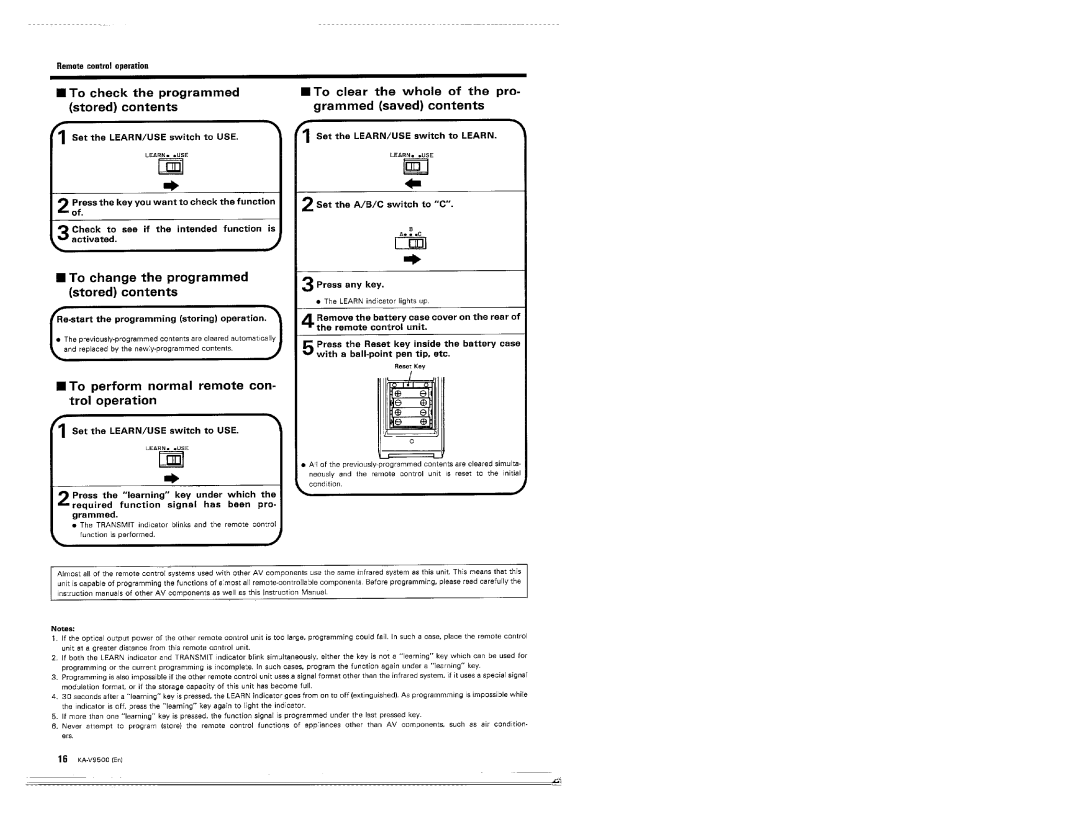 Kenwood KA-V9500 manual 