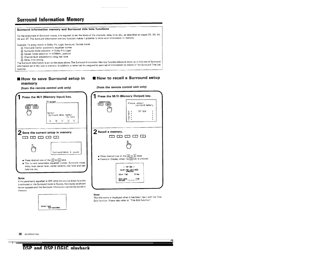 Kenwood KA-V9500 manual 