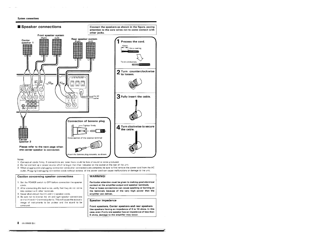 Kenwood KA-V9500 manual 