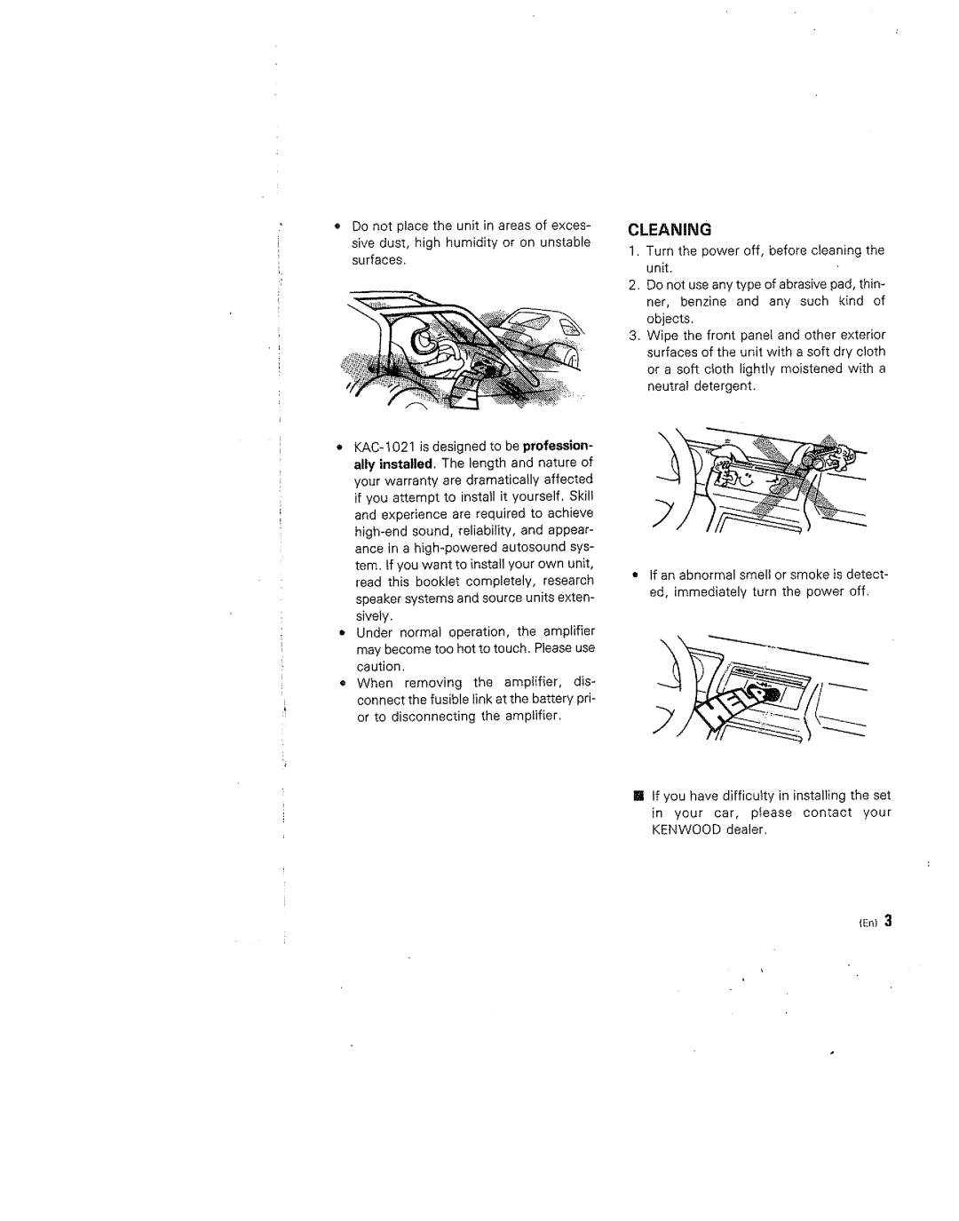 Kenwood KAC-1021 manual 