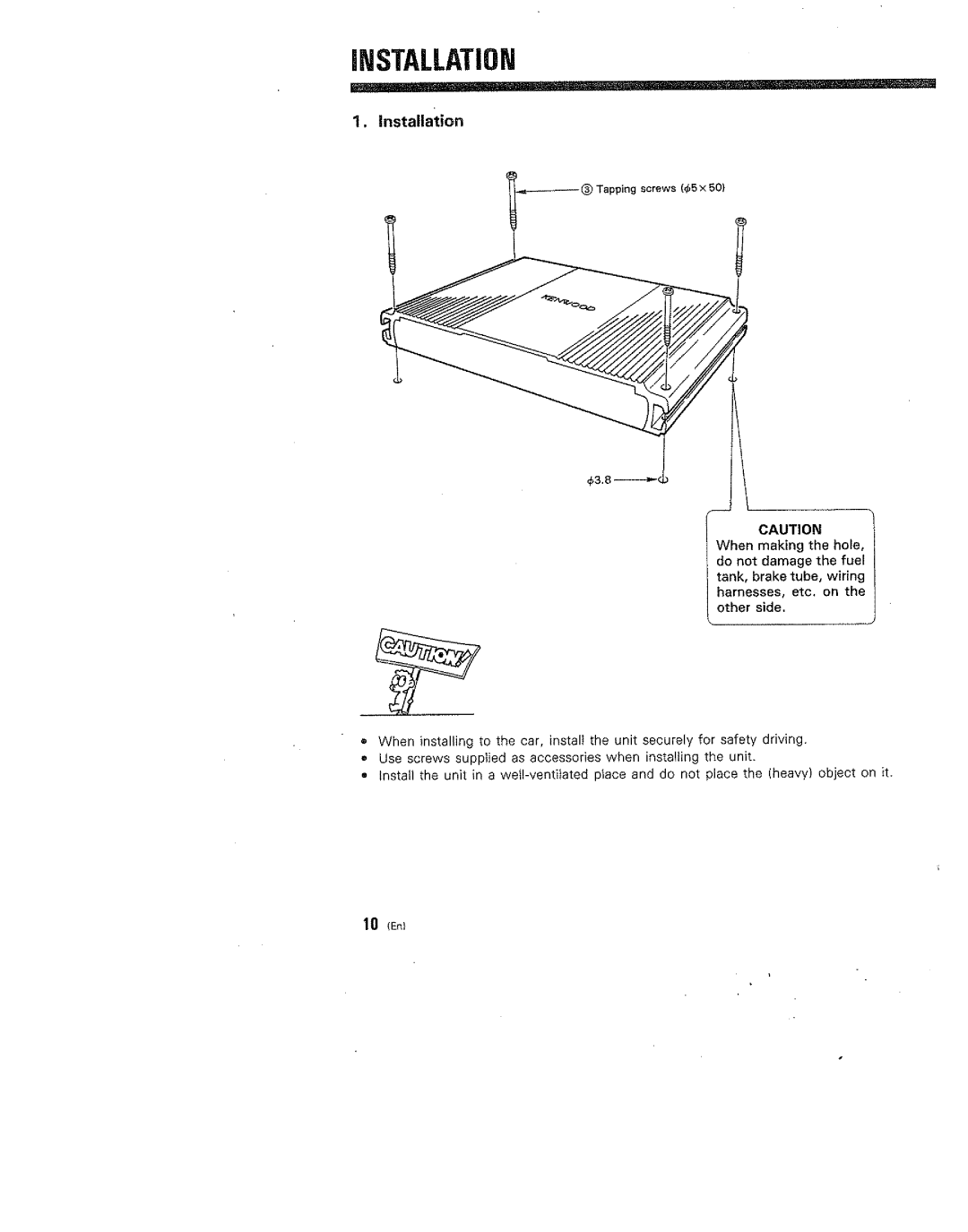 Kenwood KAC-1021 manual 