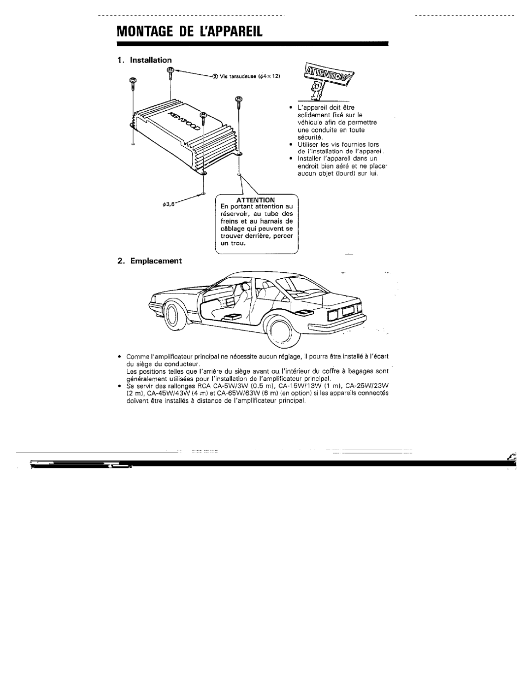 Kenwood KAC-322 manual 